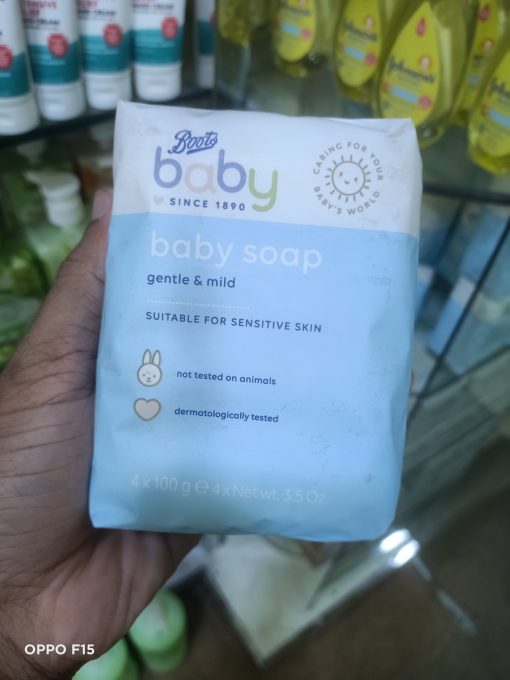 Boots gentle And mild baby soap – 4x100g - Image 2