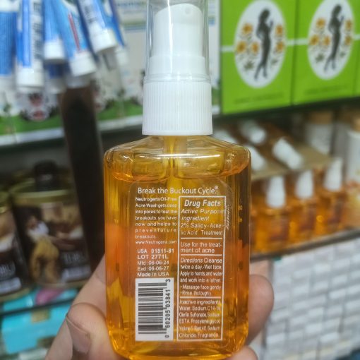Neutrogena Oil Free Acne Face Wash 80ml - Image 3