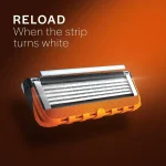 Gillette Fusion 5 Razor with Styling Black Blade & 5 Diamond Like Coated Blades - Image 4