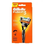Gillette Fusion 5 Razor with Styling Black Blade & 5 Diamond Like Coated Blades