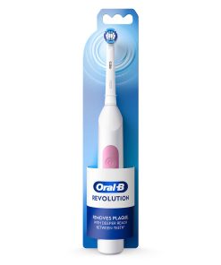 Oral-B Revolution Battery Toothbrush,(White)