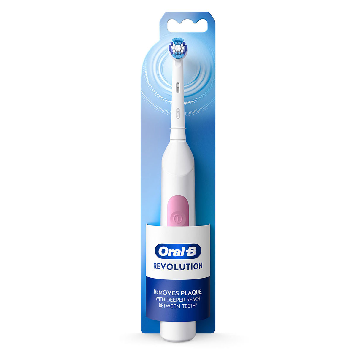 Oral-B Revolution Battery Toothbrush,(White) - Image 1