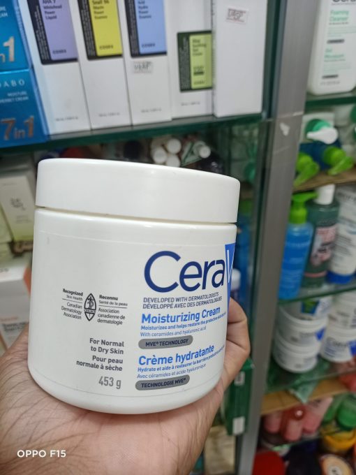 CeraVe Moisturizing Cream For Normal To Dry Skin 453g - Image 4
