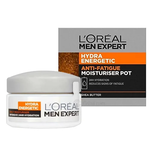 Loreal Paris Men Expert Hydra Energetic Anti-Fatigue Daily Moisturiser Pot 50ml - Image 1
