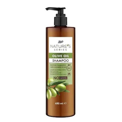Boots Nature’s Series Olive Oil Shampoo (480ml) - Image 1