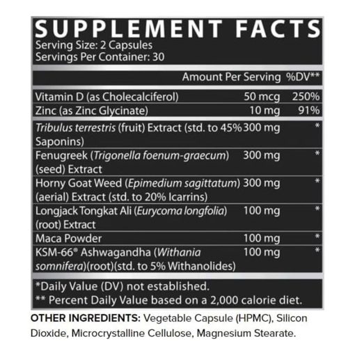 Nutrex T-UP Ultimate Testosterone Support for Men – 60 Capsules - Image 3
