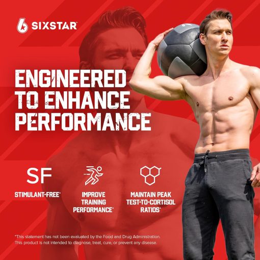 Sixstar Testosterone Booster 385 mg Rhodiola Extract, 60 Caplets - Image 3