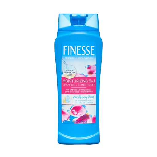 Finesse Restore + Strengthen Moisturizing 2 in 1 Shampoo Plus Conditioner (384ml) - Image 1