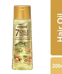 Emami 7 in 1 Oils Non Sticky Hair Oil Strong Inside, Set Outside 200ml (India)