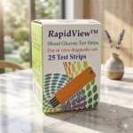 Rapid View Blood Glucose Test Strip – 25 Pcs