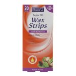 Beauty Formulas Argan Oil Wax Strips Hair Remover Legs & Body 20 Strips