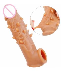 Top-Notch Real Skin Dotted Dragon Condom (6.7 Inch)